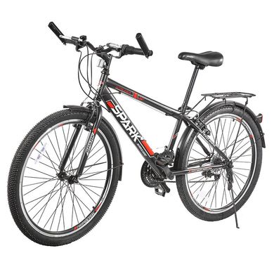 Велосипед SPARK INTRUDER 26-ST-15-ZV-V (черный с красным) (mot148488_1) фото