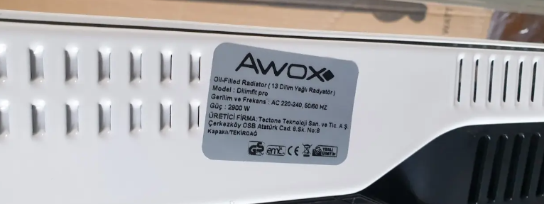 Олійний радіатор Awox Dilimfit pro 13 секцій (13 pro) фото