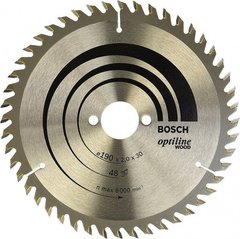Пильный диск Bosch Optiline Wood 190*2,0*30 мм (2608641186) фото
