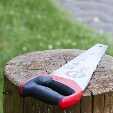 Ножовка по дереву 400 мм с каленым зубом, 3-ая заточка 7 зуб*1" INTERTOOL HT-3104 (HT-3104) фото